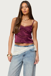 Tamar Satin Effect Tank Top