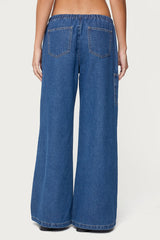 Vicky Tie Waist Low Rise Baggy Jeans
