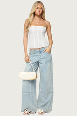 Teela Lacey Low Rise Baggy Carpenter Jeans