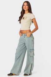 Andi Low Rise Baggy Cargo Jeans