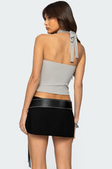 Alizee Belt Detail Halter Top