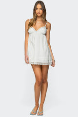 Luisa Lacey Babydoll Mini Dress