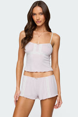 Sephi Lacey Pointelle Tank Top