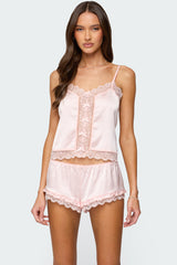 Clair Lacey Satin Effect Tank Top