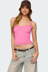 Mireille Lacey Tank Top