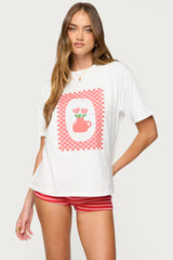 Flower Vase Oversized T Shirt