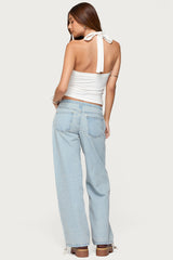 Kylan Asymmetric Halter Top