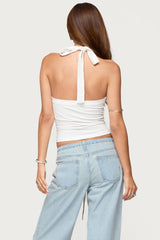 Kylan Asymmetric Halter Top
