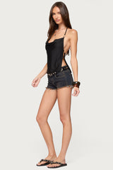 Bella Cowl Neck Halter Top