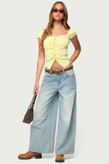 Lilibet Sweetheart Button Up Top