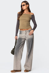 Joe Washed Low Rise Baggy Jeans