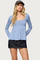 Lilla Henley Babydoll Top
