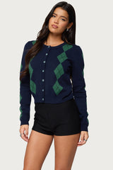 Farren Argyle Cardigan