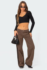 Milady Ribbed Crop Top