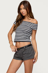 Amanda Striped Off Shoulder Top