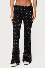 Daliya Polka Dot Fold Over Pants
