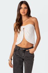 Siren Sequin Split Front Top