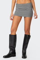 Leana Striped Mini Skirt