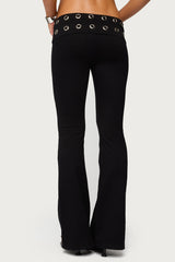 Nairobi Grommet Foldover Flared Leggings