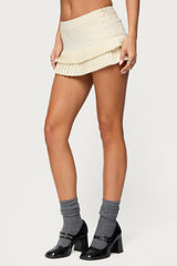 Double Pleated Mini Skort
