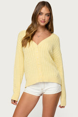 Francine Oversized V Neck Cardigan