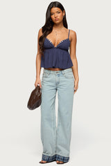 Alina Studded Babydoll Tank Top