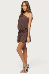 Mikaela Drop Waist Mini Dress