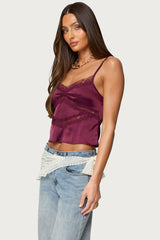 Tamar Satin Effect Tank Top