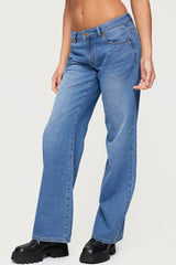 Nikoletta Low Rise Straight Leg Jeans