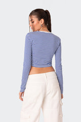 Montie Striped Long Sleeve T-Shirt