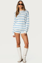Amaris Striped Knit Shorts