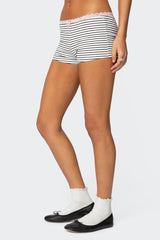 Sofi Striped Ribbed Shorts