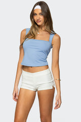 Fae Square Neck Open Back Top