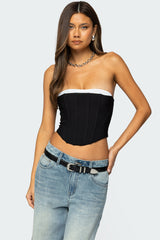 Ryla Contrast Layered Mesh Corset