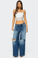 Mylah Lacey Asymmetric Tank Top