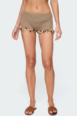 Kairi Bead Crochet Shorts