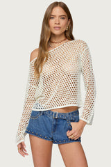 Kalley Off Shoulder Crochet Top
