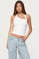 Kylan Asymmetric Halter Top