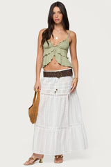 Kailan Ruffled Babydoll Top