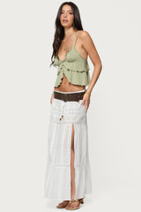 Kailan Ruffled Babydoll Top