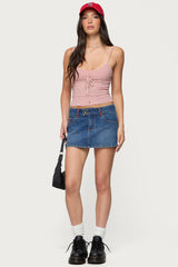 Tova Striped Scoop Tank Top