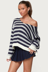 Eugenie Oversized Striped Sweater