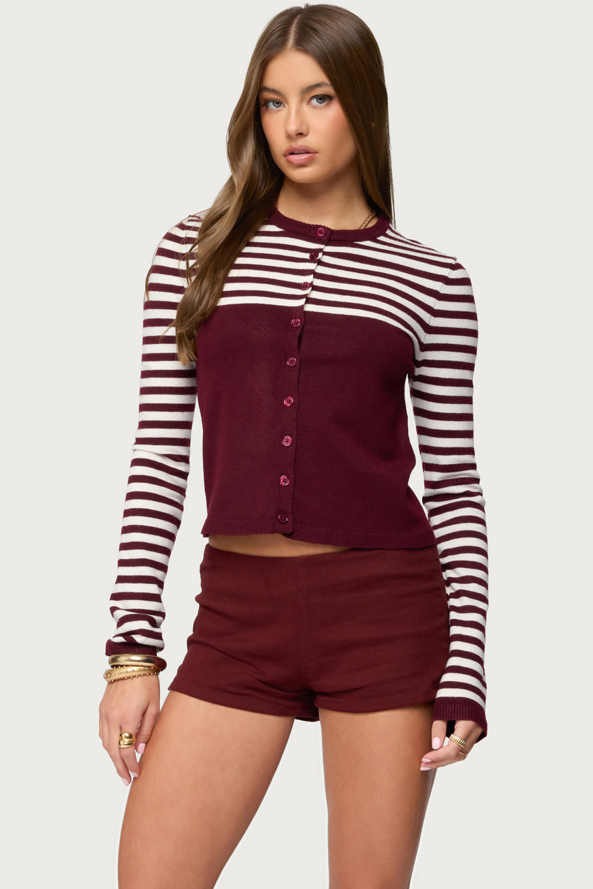 Goni Stripey Knit Cardigan