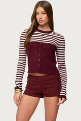 Goni Stripey Knit Cardigan