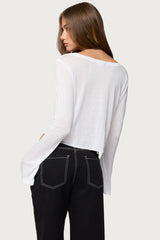 Catalena Long Sleeve Sheer Top