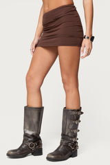 Aisha Low Rise Mini Skirt