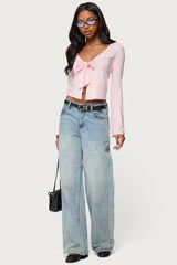 Scarlette Tie Front Top