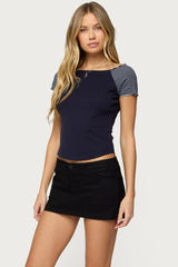 Marina Raglan Stripey T Shirt
