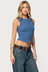Basel Button Up Tank Top