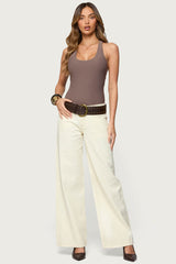 Svana Scoop Neck Bodysuit